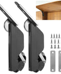 Overhead Cabinet Lid Support Hinges With Soft Close Adjustable Seven Level Strength 110 Degree Opening 20 Lbs Lift Support Zinc Alloy