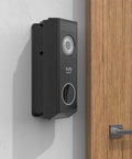 Adjustable Angle Mount For E340 Video Doorbell, 0 To 35 Degree Tilt, No Fuss Easy Install, Solid Black Mount Installed