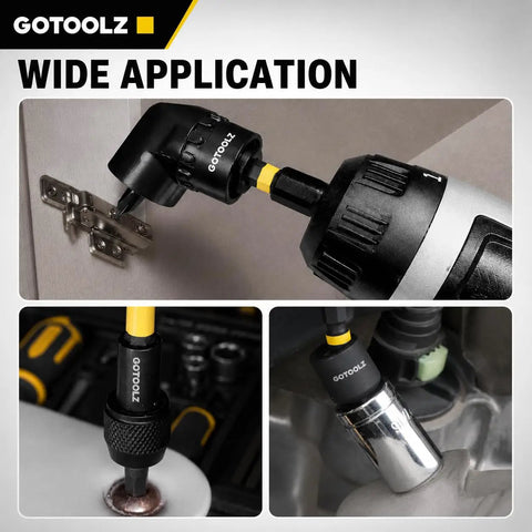 All In One 14 Piece Impact Socket Adapter Kit With Quick Release Magnetic Drill Bit Extensions in use on various tools