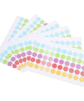 Heavy Duty Hole Punch Reinforcement Stickers Six Sheets For Loose Leaf Paper Fixes That Patch Broken Ring Bindings And Keep Your Class Notes Intact With No Sweat This Semester, colorful pattern sheets.
