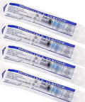 25 Pack 3ml 23G Lab Syringes With Luer Lock, Individually Sealed, Clear Measurements, Thick Barrel, Durable Pusher, Cap Included