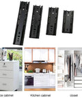 2 Pack Full Extension Drawer Slides 5/6/8 Inch Short Guide Rails For Smooth No Jam Drawer Motion In Kitchen Office And Workshop Cabinets 200mm Easy Glide Metal Sliders shown with office, kitchen, and closet cabinets.