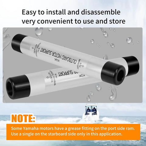 Outboard Motor Support Sticks Pair For Trailering 8.5 Inch Aluminum Transom Saver Fits Most 150 HP And Up Outboards