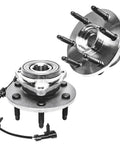 4x4 Front CV Axles and Wheel Bearing Kit, 17-Piece for GMC and Chevy Trucks, 6-Lug 4WD Replacement, Bolt-On Front Suspension Upgrade, DIY-Friendly, Durable Axle Shafts, Bearings, Seals, and Hardware; front wheel hub and bearing assembly