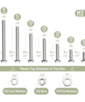 540 Piece Stainless Steel Nuts And Bolts Assortment Kit With Washers And Screws M3 Range In Seven Sizes From 6 To 30mm