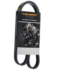 Premium EPDM Serpentine Drive Belt 6PK2135 For Cars And SUVs packaged in black box with engine diagram