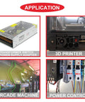 Heavy Duty 3 Pin IEC320 C14 Power Inlet Module With Rocker Switch 10A 250V Rating in transformer and 3D printer applications