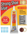 Waterproof Shoe Glue Kit For Sole Repair With Slow Drying Adhesive For Sneakers Boots Leather Bags And Heels Fix, 60ml tube