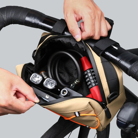 Front Handlebar Bag For Bicycles Waterproof Big Capacity Gear Storage Durable Yet Lightweight Bike Bag For Tools Snacks