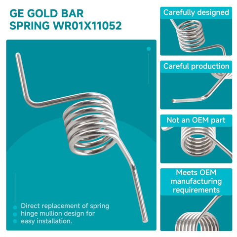 Fridge Door Mullion Spring Hinge Replacement For GE Refrigerators Fits Wide Range Of Models Easy Install Replacement Parts