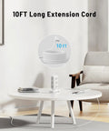 Hella Solid Flat Plug Power Strip Tower With Dual 20 Watt Usb C Fast Charging And Dope Extra Long 10 Foot Cord Smooth Desktop Charging Hub for home setup with 10 ft extension cord.