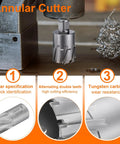 Heavy Hitter Tungsten Carbide Annular Cutter And Hole Saw 13/16 Inch By 4 Inch with double teeth design for efficient cutting.