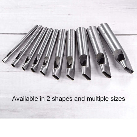 Oval Hole Punch 5x22mm Leather Cutter For Belts Straps Watch Bands Built Tough Pro Grade Hardened Steel Punch Die