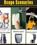 Cordless Heat Gun With Razor Scraper For Dewalt 20V Max Battery Paint Stripping Tool Dual Temp Settings showing usage scenarios