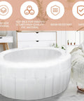 Home Water Birth Pool With Liner, Inflatable Labor Tub For Safe Labor At Home, 65 L x 55 W x 26 H, White PVC Birthing Pool For Labor