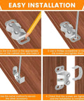 Easy install guide for Six Pack Mobile Home Cabinet Door Catches Double Post Roller Latches