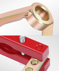 DNA Motoring CV joint puller tool set, 2-piece; red and gold metal components, adjustable 9-hole design