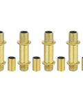 Heavy Duty Straight Pipe Lamp Stem Rod Kit Built Tough For Everyday Hustle Four Pack M10 Double End Thread Carbon Steel 40 Millimeter gold lamp rods.