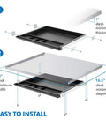 Installation guide for Under Desk Pencil Drawer With Ball Bearing Slide-Out Organizer for Office Supplies Paper And Pencils.