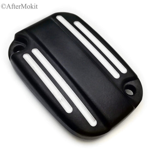 Front Brake Fluid Reservoir Cap Right Caliper Master Cylinder Cover Replacement for Touring Rides 2008 And Up with screws