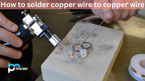 Hands using torch to solder High Copper Solder Wire, 18 Gauge (0.040 In) 10 Foot Coil, Self Fluxing for Electronics and Jewelry