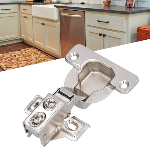 95 Degree Concealed Cabinet Hinges With Soft Close Easy Install for European Frameless Wardrobes and Bookcases in kitchen scene