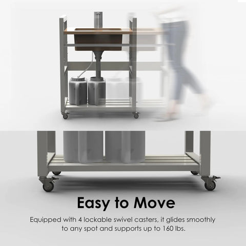 Ace Portable Sink With Electronic Faucet Self Contained Wash Station with dual tanks and caster wheels for easy mobility.