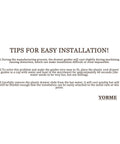 Text instructions for installing 10 Pack Improved Commercial Drawer Slides Replacement Kit Model 168 with metal backing plate.
