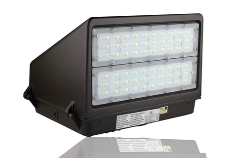 Beast Mode 80W LED Wall Pack With 10,400 Lumens 5000K Daylight Full Cutoff Outdoor Lighting For Security And Parking Areas Dark Sky Compliant
