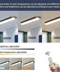 Modern Acrylic Linear LED Ceiling Light With Remote Control 36W 2160 Lumens Eye Protection Design temperature settings