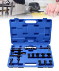13 Piece Motorcycle Blind Bearing Puller Tool Kit With Slide Hammer and Expandable Collets in blue case