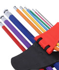 Kick It Up A Notch With This Colorful Cr V Ball End Hex Key Wrench Set For Quick Furniture Assembly Bike Repair And Heavy Machinery Jobs Featuring Sized Labels And S2 Alloy Strength. Color-coded metric ball-end hex keys in holder, 1.5-10mm S2 steel