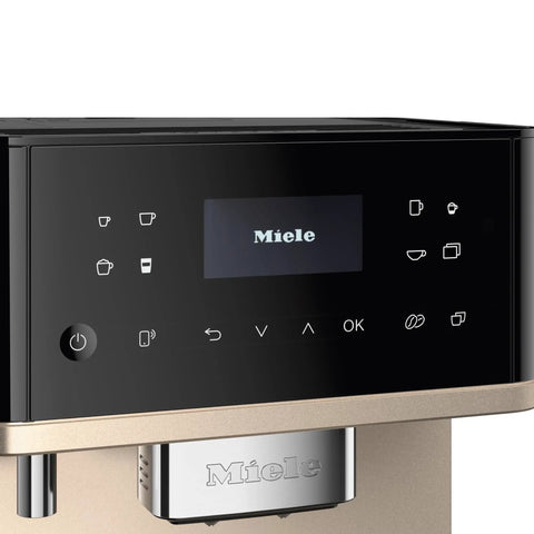 Top Shelf Fully Automatic Coffee And Espresso Maker Featuring Quiet Steel Grinder And Rich Milk Frother For Smooth Real Deal Brews And Quick Daily Home Satisfaction control panel close up