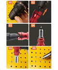 Must Upgrade Your DIY Game With This Electric Rivet Nut Drill Adapter Kit For Cordless Tools Featuring Removable Handle Easy Install And Removal For Wide Rivet Sizes To Get The Job Done Rapidly Without The Hassle, red metal drill adapter