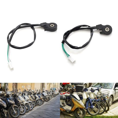 Emergency Kill Switch For Electric Motorcycles And Motorbikes with Quick Trigger Engine Stalled Stop Switch in front of parked bikes.