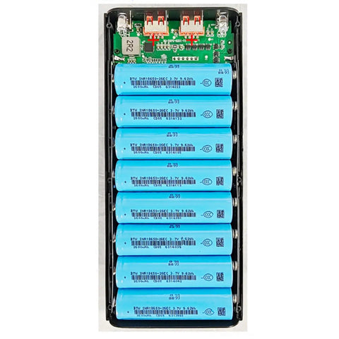 Totally Legit Battery Pack Enclosure With Dual USB Charging Ports For Fast Charge Power Bank Shell and Badass DIY Electronics Case for Weekend Adventures with flat top cells.