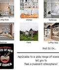 Image collage with text 'My Favorite Type of Men is Ramen' metal tin sign, home and location settings illustration.