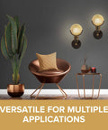 Industrial Rustic Wall Sconce Lamp With Wall Mount Dope Retro Vertical Lighting PAR36 Aircraft Beam Headlight Steampunk Dungeon Lantern Farmhouse Fixture Victorian Style 2 Pack above modern chair in styled room