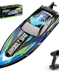 High Speed Brushless RC Boat For Adults With Dual Rechargeable Batteries 30 Minutes Run Time Proportional Throttle Remote