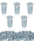 Shop Grade 50 Pack Zinc Plated Drawer Rail Screws Compatible With Ikea 100349 Cabinet Replacement Hardware solid fasteners and screws.