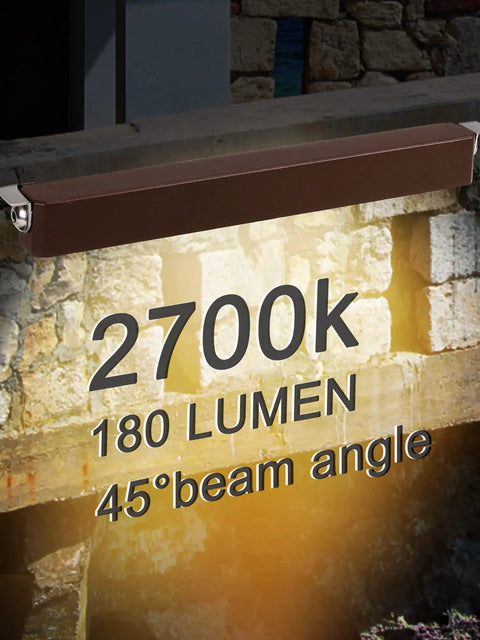 LED light illuminating stone wall with 2700K color temperature. Eight Pack 7 Inch LED Hardscape Step Lights 2.5W Waterproof IP68 For Retaining Walls.