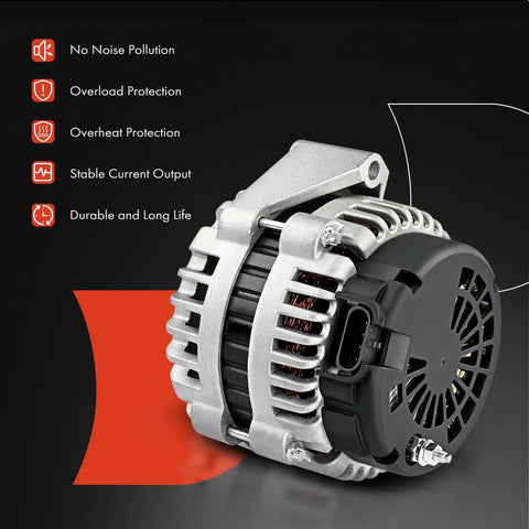Replacement Alternator For Mazda Protege And Protege5 1999 2000 2003 12V 80A Clockwise 4 Groove Pulley Fits 1.6L 1.8L And 2.0L Engines