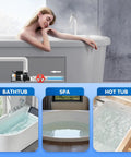 Top Shelf 1.5Hp Hot Tub Spa Pump Equipped With Strong 110V Copper Motor for smooth water circulation in a bathtub setup.