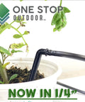 50 Pack Six Inch Angled Drip Emitter Stake Fits One Eighth Inch And One Quarter Inch Tubing for precise watering in potted plant
