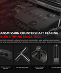 AxleyHub RR1014TR & RR1013TR two-piece transmission tools set for Eaton Fuller; countershaft bearing puller and timing block support