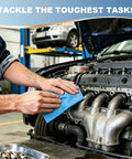Workhorse Heavy Duty Industrial Wipes Blue 12 By 10 Inch Lint Free Cleanroom Cloths 500 Pack used for cleaning an engine.