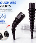 45 Piece Wood Anchor Repair Kit for Stripped Screw Holes Black Finish with Top Threaded Design for Tight Grip on Loose Hinges Cabinets Drawers Shelves and Furniture Includes Extra Pieces for Future DIY Fixes Pro Grade Confidence ABS inserts