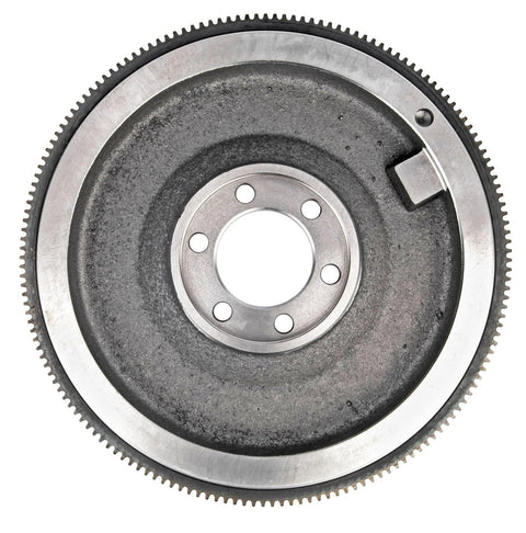 Flywheel For 1972 To 1991 AMC Jeep 360 Engines External Balance 164 Tooth 13.875 Inch Ring Gear Diameter Beefy 31 Lbs Fits 10.5 Inch Or 11 Inch Clutch And 4.625 Inch Crank Flange, showing top view of the metal gear construction.