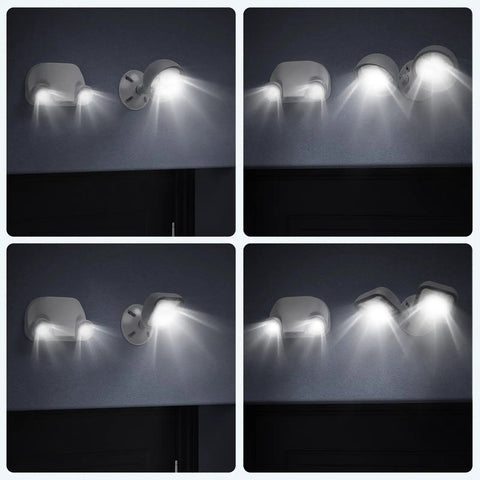 LED Emergency Light With Remote Capable and Adjustable Lamp Heads for Exit Lighting, backup battery power, dual voltage