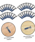 100Pcs Eyeglass Repair Screws Kit For Quick Eyewear Fixes showing assorted blue-handled screws on a wooden surface
